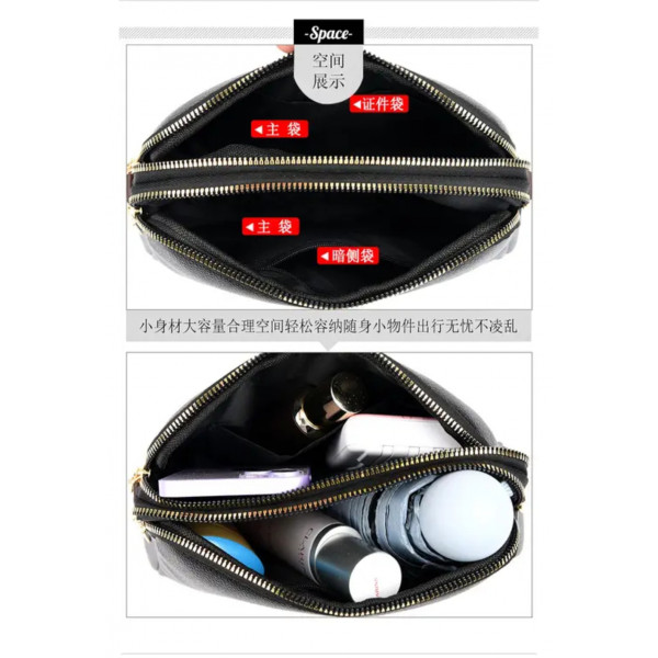 	3 Elegant Ladies Hand Bag (Black)