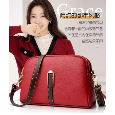 	3 Elegant Ladies Hand Bag (Meroon)