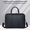 High capacity Men's Shoulder Bag (১২"/১৬") কালো কালার।