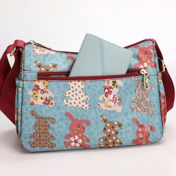Printed crossbody bag