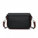 PU Leather Handbags Women Fashion Crossbody Bags(Black)