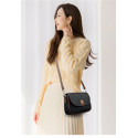 PU Leather Handbags Women Fashion Crossbody Bags(Black)