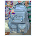  Trendy Korean Design  School bag class 1-8 { Sky Blue}