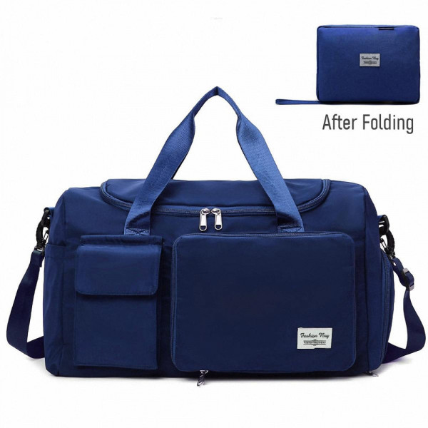 Fashionable Large Capacity Travel & Gym Bag (Blue colour)Code : 185