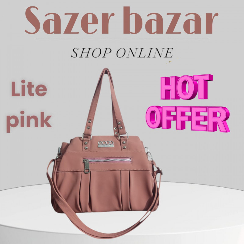 Italian Fashionable Shoulder Bag (pink colour)