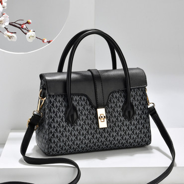  Newest High Quality MK Design American Bag Luxury Women's Handbags (Black)