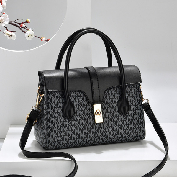  Newest High Quality MK Design American Bag Luxury Women's Handbags (Black)