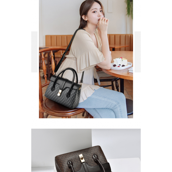  Newest High Quality MK Design American Bag Luxury Women's Handbags (Black)