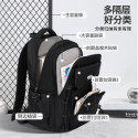 Middle School, High School, and College Students' Schoolbags Stain-Resistant Backpacks(Black )
