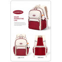 Middle School, High School, and College Students' Schoolbags Stain-Resistant Backpacks (meroon)