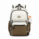 Middle School, High School, and College Students' Schoolbags Stain-Resistant Backpacks( Brown)