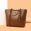 Luxury cow leather Tote bag.(Brown colour)