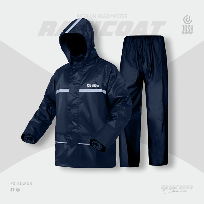 Road Master Raincoat-Navy