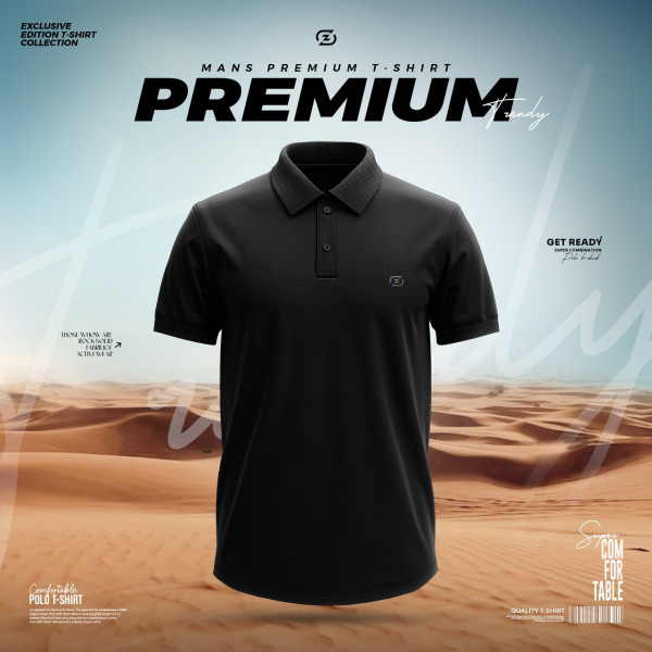 Marslice Coitton Polo-Black