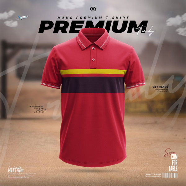 PK Cotton Contrast- Maroon