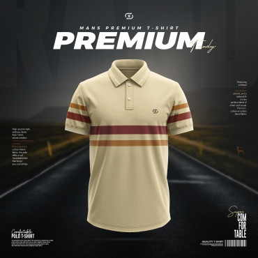 Contrast Polo-Biscui...