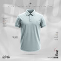 Jacquard Polo-Sky Blue