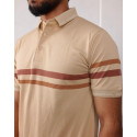 Contrast Polo-Biscuite