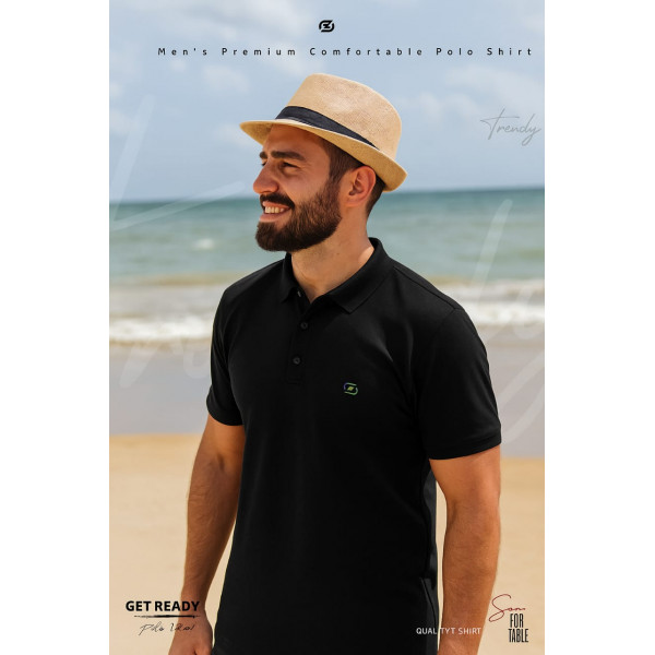 Marslice Coitton Polo-Black