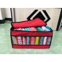3 Pcs 9 Grid Transparent Cloth Organizer Box