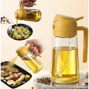 2 in 1 Oil Sprayer Jar ( Orange Color) (China) ( গ্লাস বডি)