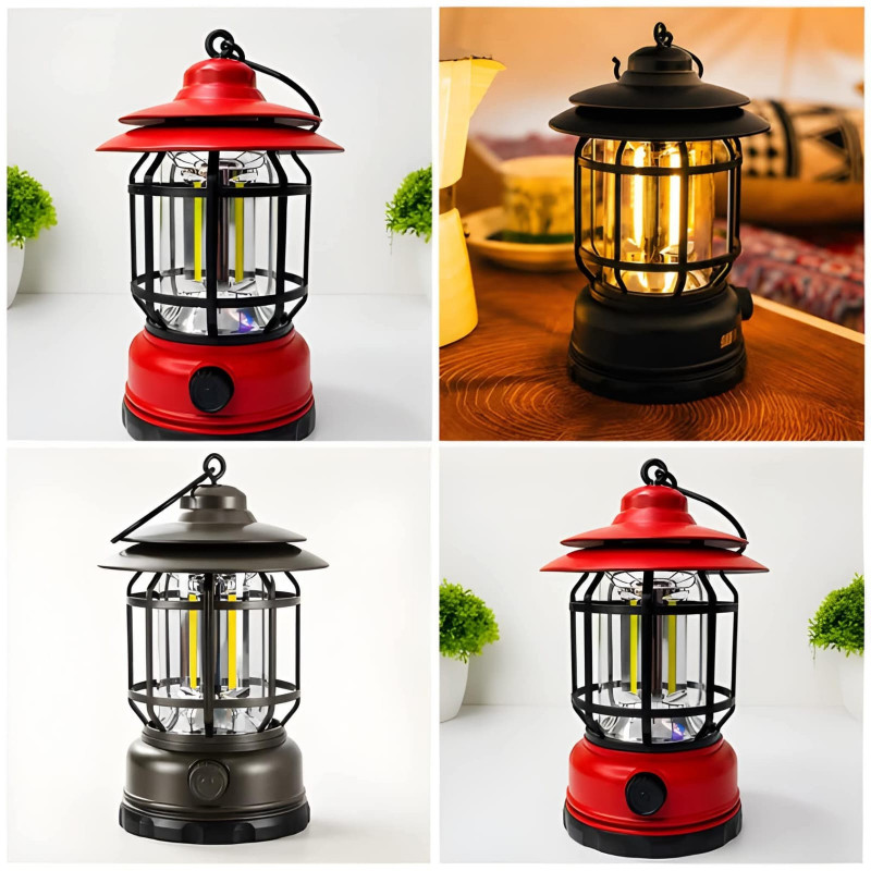 Electric Rechargeable Haricane Lamp(৩ টা কালারের যে কোনো ১ টা পাবেন)
