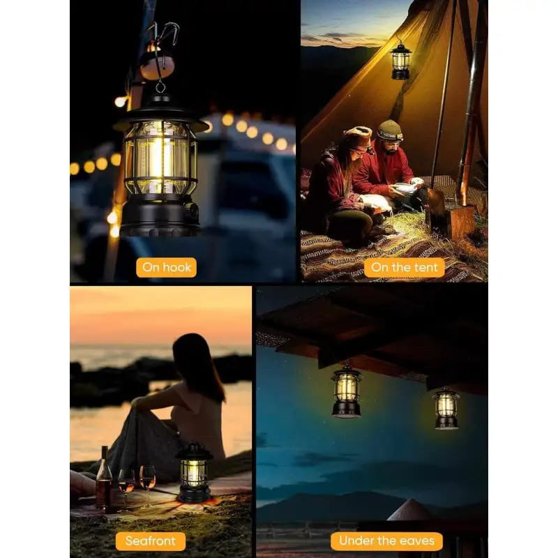 Electric Rechargeable Haricane Lamp(৩ টা কালারের যে কোনো ১ টা পাবেন)