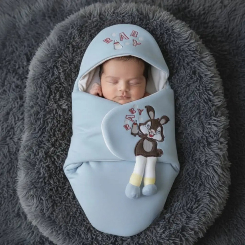 Premium Baby Blanket ( ০-৯ মাস ) (Blue)