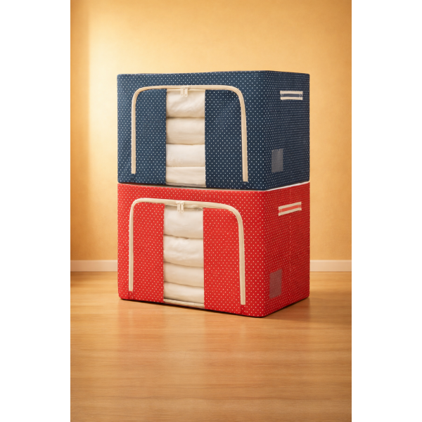 Blanket, Cloth & Comfort Storage Box (2 Pieces)