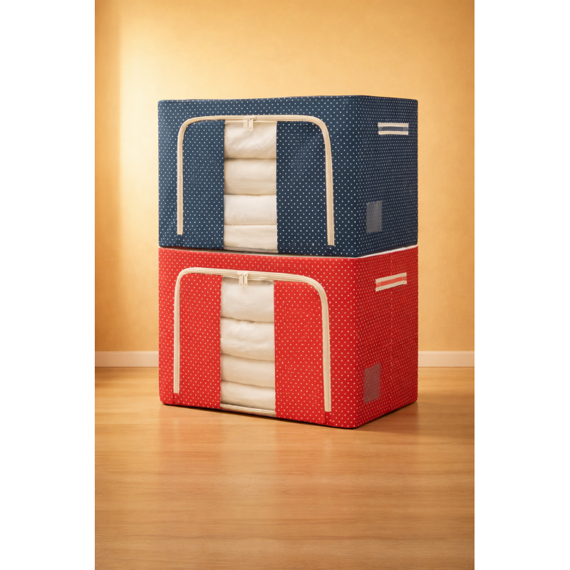 Blanket, Cloth & Comfort Storage Box (2 Pieces)