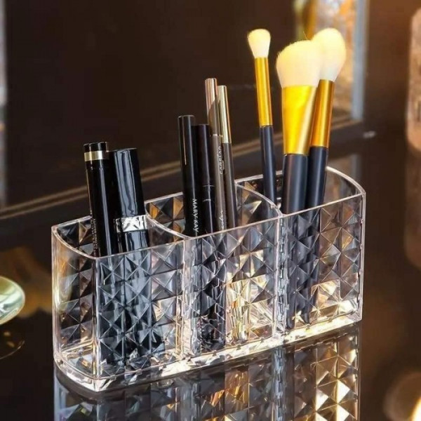 Crystal Makeup Brush Organizer