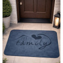 Family Floor Mat (Blue)