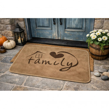 Family Floor Mat (Brown)