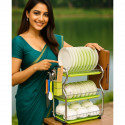Kitchen Rack With Tray 3 Layer 