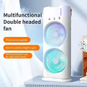 Rechargeable Double Head Cooling Fan