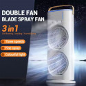Rechargeable Double Head Cooling Fan