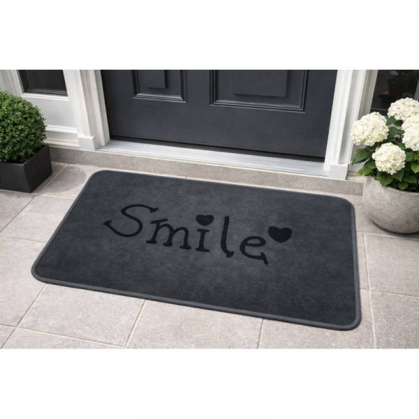 Smile Floor Mat (Black)