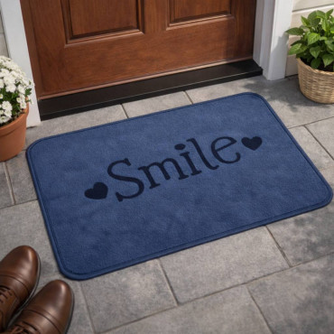 Smile Floor Mat (Blue)
