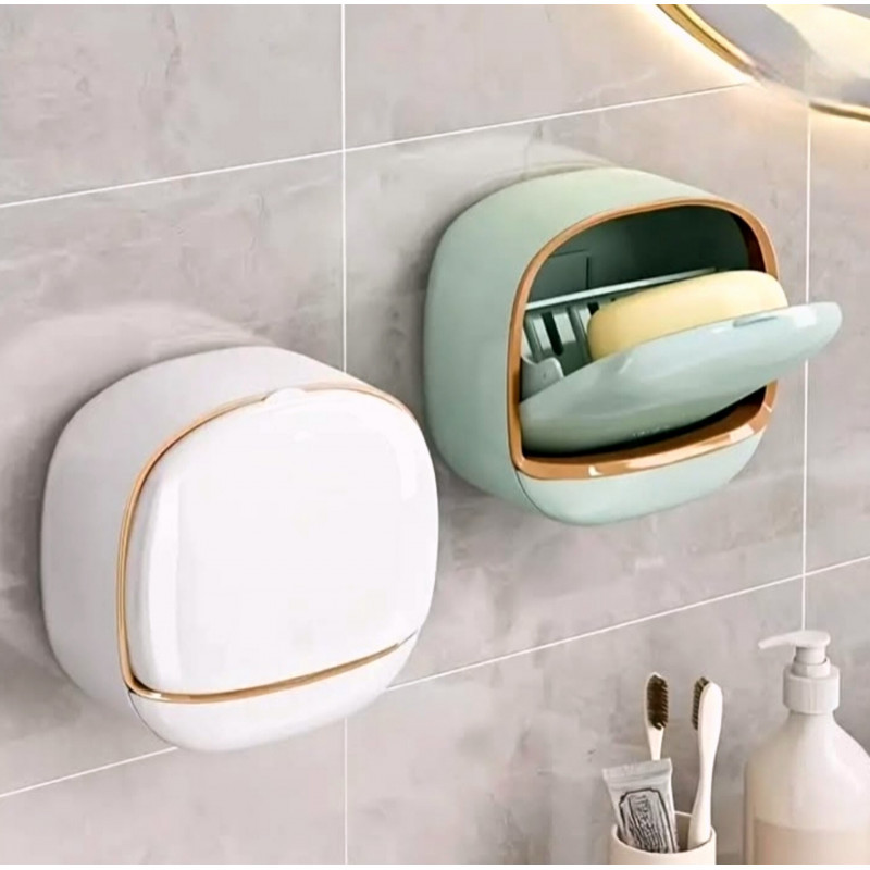 Soap Box with Flip Cover (2 Pcs)