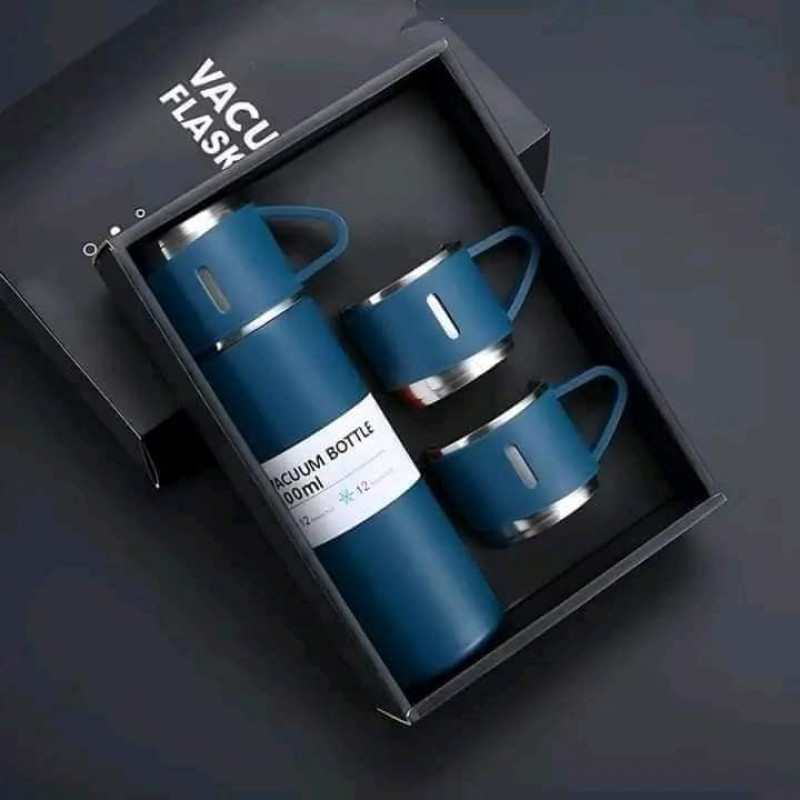 Vacuum Flask Set (Blue)