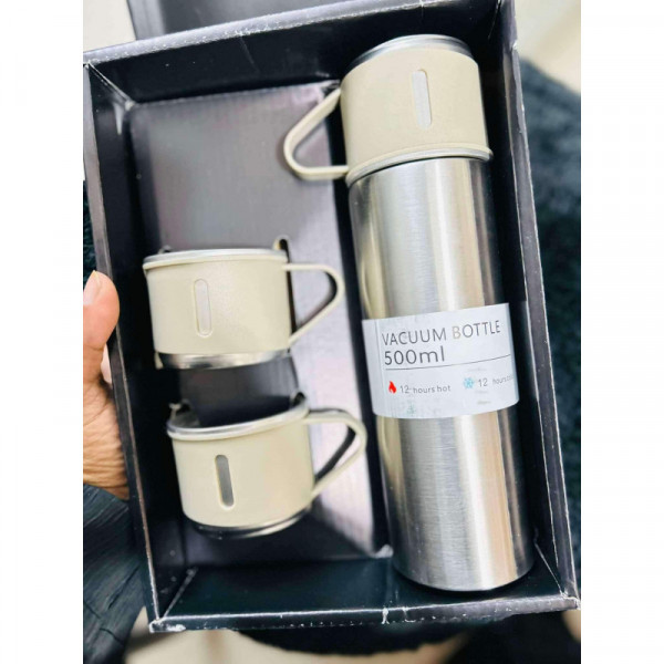 Vacuum Flask Set (Silver)