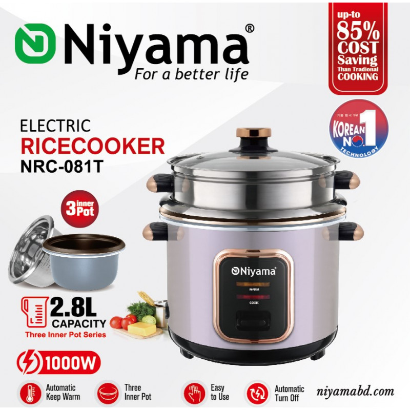 Niyama Electric Rice Cooker - NRC-081T   