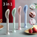 3 In 1 Travel Tableware Set