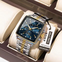 POEDAGAR 866 Luxury Square Chronograph Men’s Watch