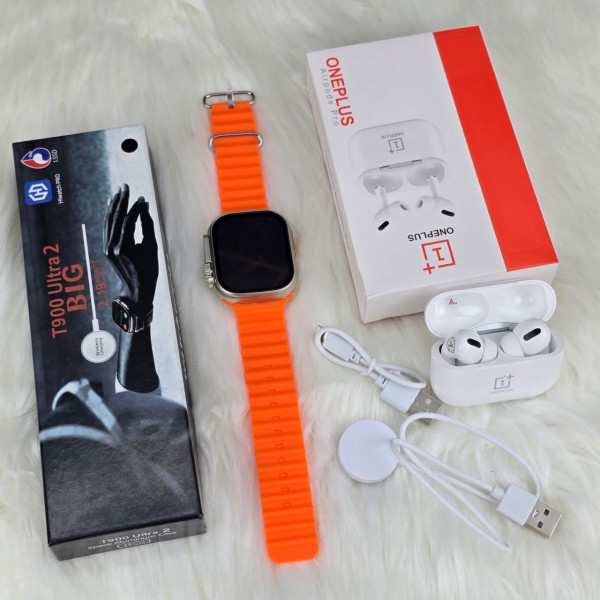 T900 Ultra 2 & One Plus Air Pods Pro Combo 