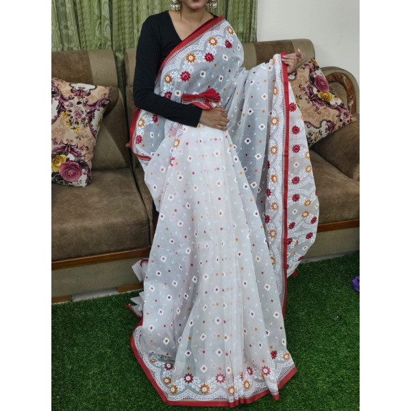 প্রিমিয়াম হাফসিল্ক বুটিক শাড়ি
