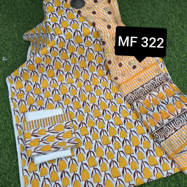 স্কিন প্রিন্টেড থ্রি-পিস    MF 322