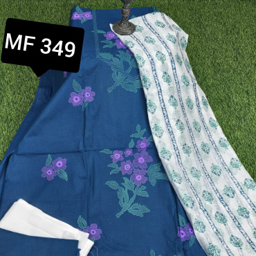 স্কিন প্রিন্টে থ্রি-পিস -MF 349