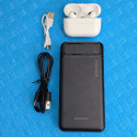 Awei P6K 20000mAh Double USB Output Power Bank and Air Pods