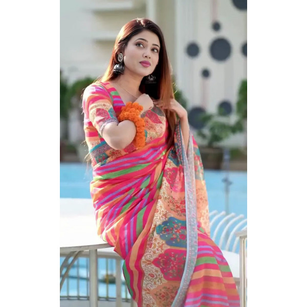 Digital Printed Sharee